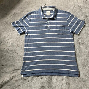 Billy Reid striped 100% cotton polo size XXL